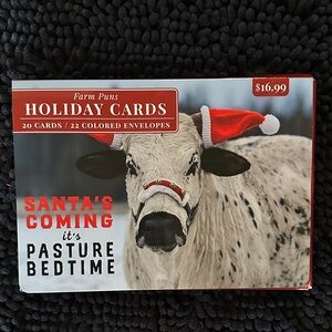 Holiday Cards - Santa's Coming - Red and White